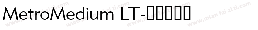 MetroMedium LT字体转换